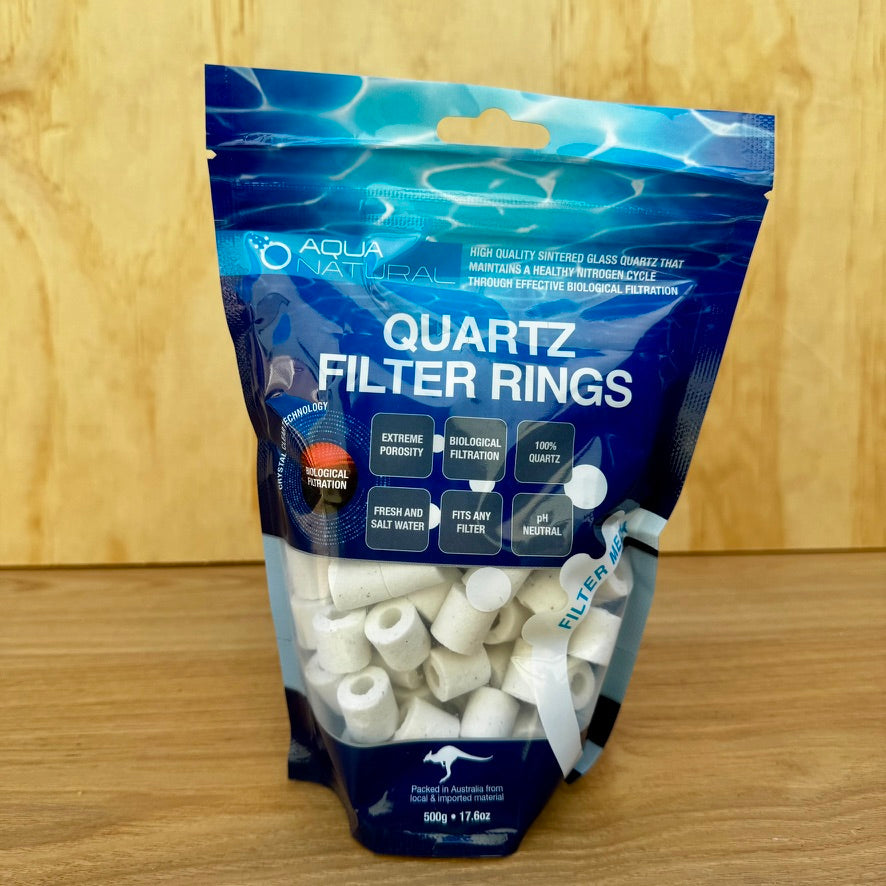 Quartz Filter Rings 500g Aquarium Filter Media - Tank Terrarium Australia Filter Media