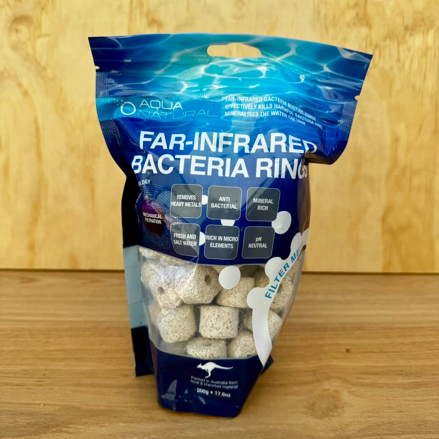 Far-Infrared Bacteria Rings 500g Aquarium Filter Media - Tank Terrarium Australia Filter Media