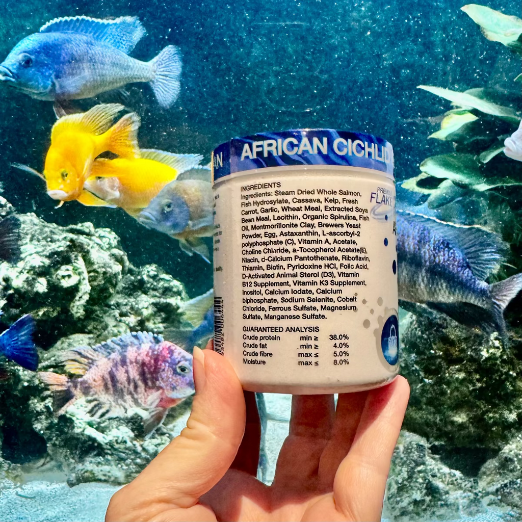 African Cichlid Flake 32g - Aqua Natural Fish Food - Tank Terrarium Australia Fish & Shrimp Food