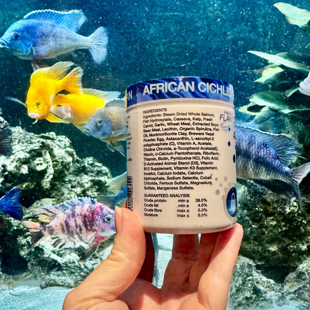 African Cichlid Flake 32g - Aqua Natural Fish Food - Tank Terrarium Australia Fish & Shrimp Food