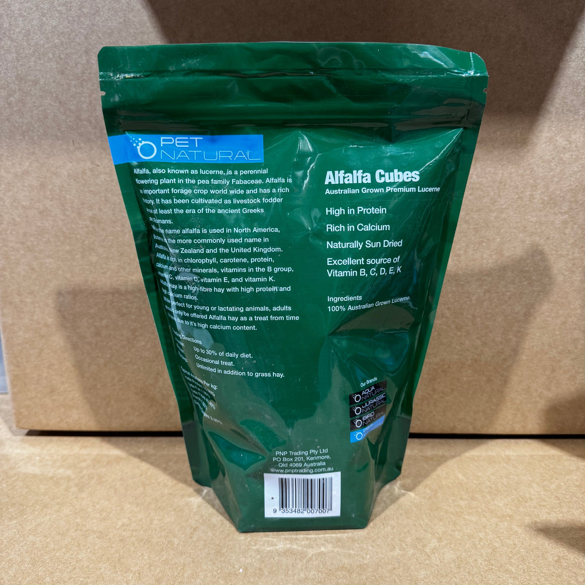 Alfalfa Cubes 2lt Bag Guinea Pig and Rabbit Food - Tank Terrarium Australia Small Animal Food