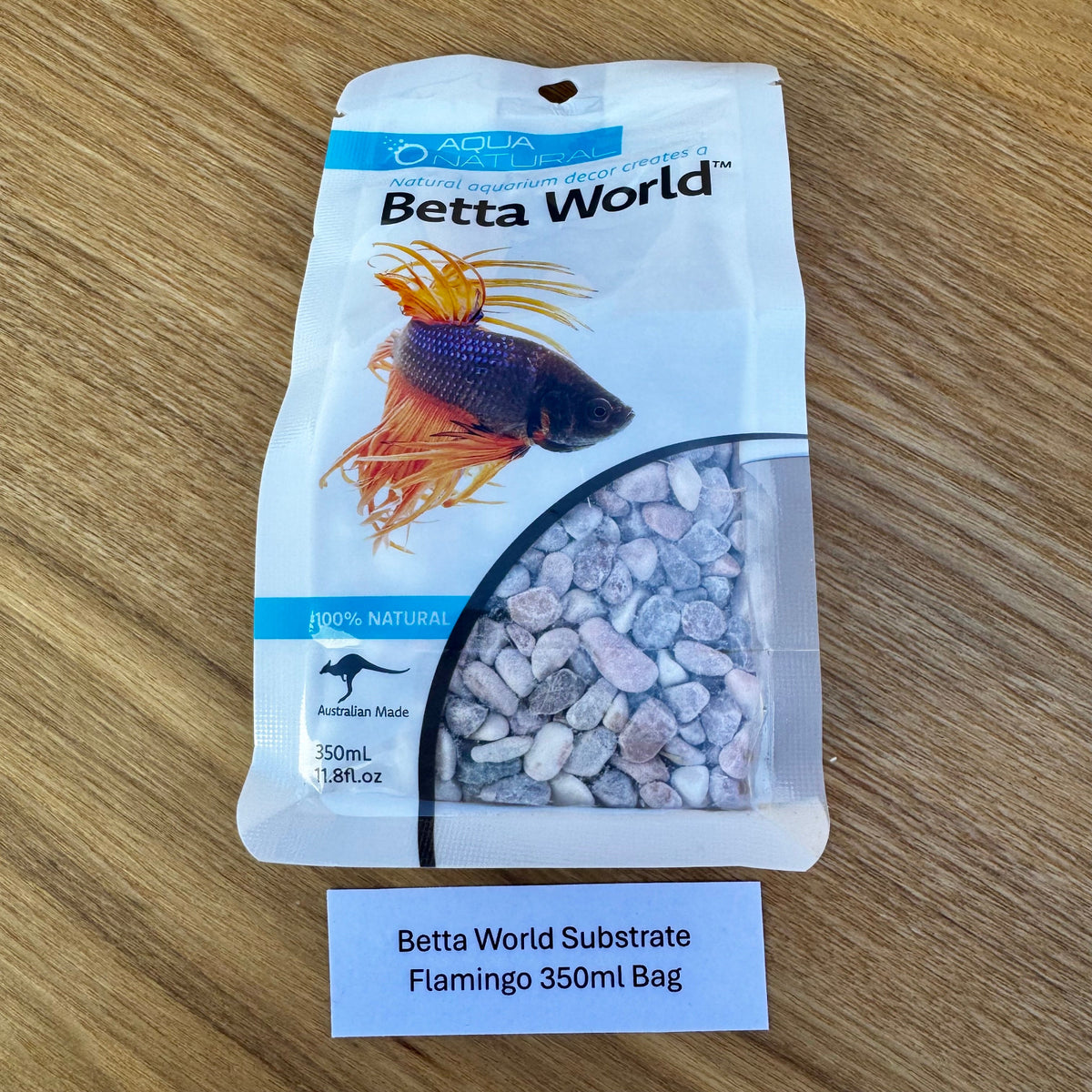 Betta World Substrate - Flamingo Gravel 350ml Bag - Tank Terrarium Australia Betta World