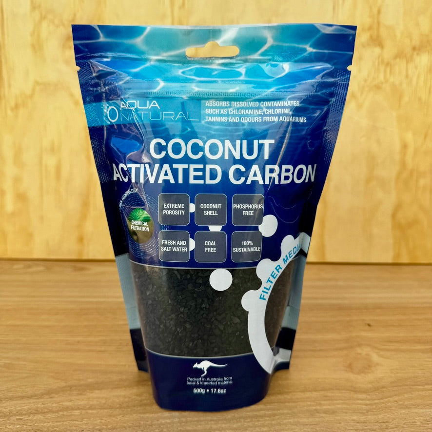Activated Coconut Carbon 500g Aquarium Filter Media - Tank Terrarium Australia Filter Media