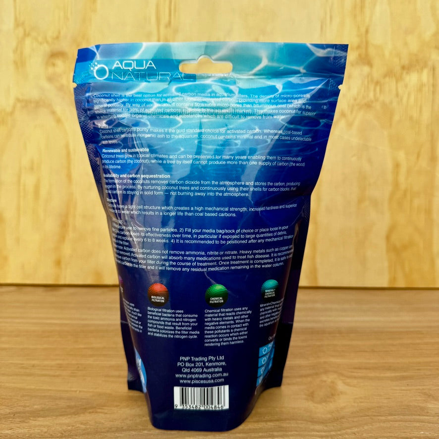 Activated Coconut Carbon 500g Aquarium Filter Media - Tank Terrarium Australia Filter Media