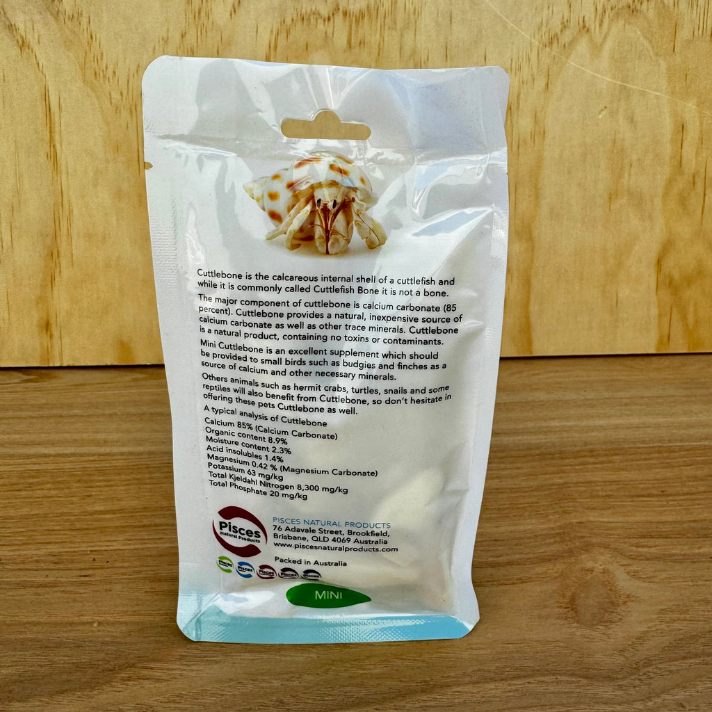 Mini Cuttlefish Bone Calcium Supplement - Tank Terrarium Australia Bird Natural