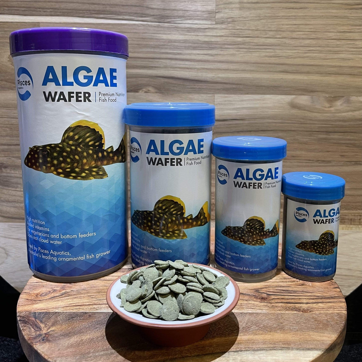 Algae Wafer Fish Food - Pisces Aquatics - Tank Terrarium Australia Fish Food