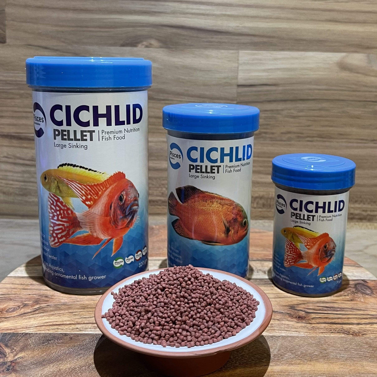 Cichlid Pellets Sinking Large (3mm Pellets) - Pisces Aquatics - Tank Terrarium Australia Fish Food