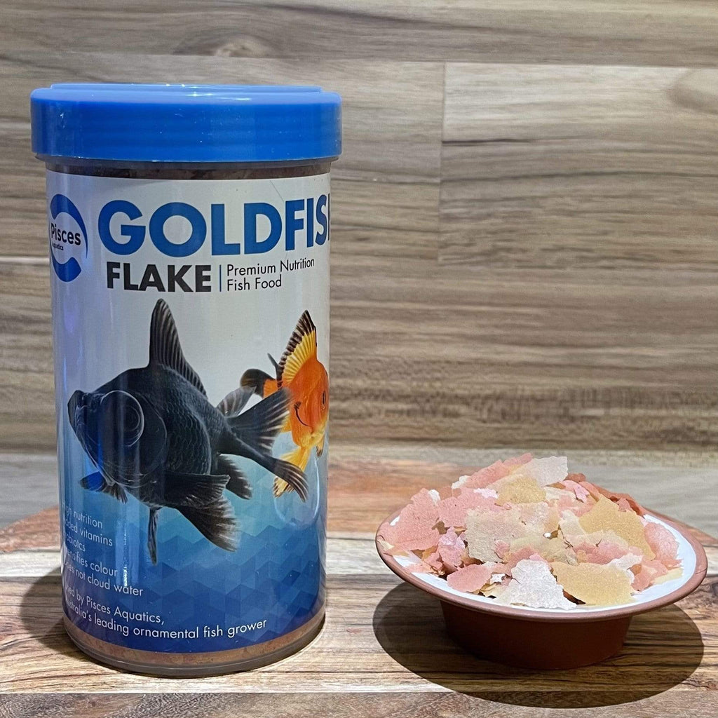 Goldfish Flake Food - Pisces Aquatics - Tank Terrarium Australia Fish Food