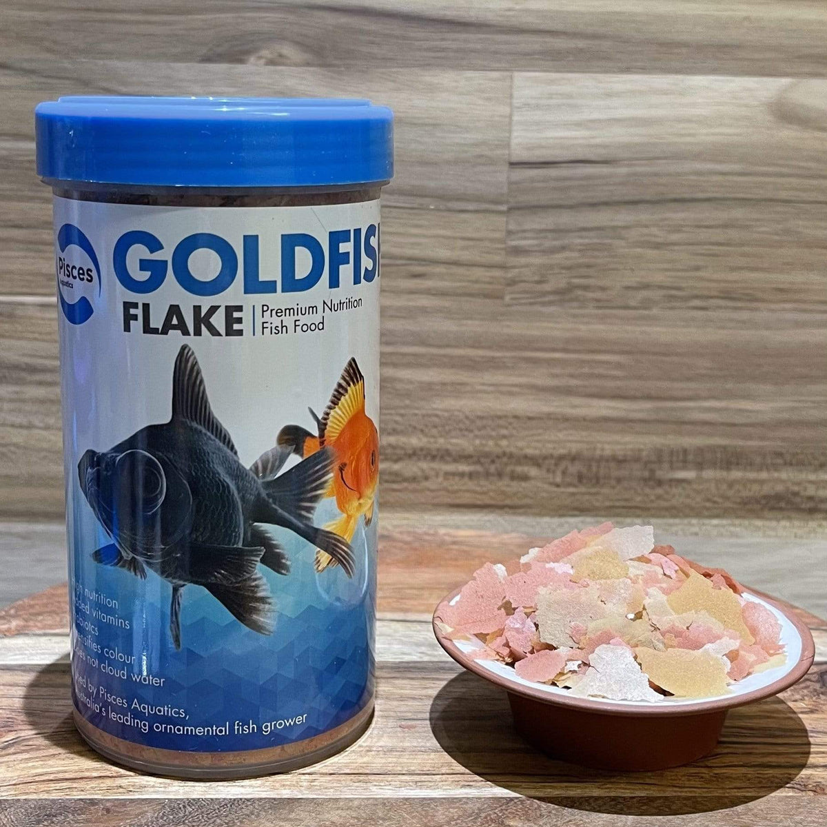 Goldfish Flake Food - Pisces Aquatics - Tank Terrarium Australia Fish Food