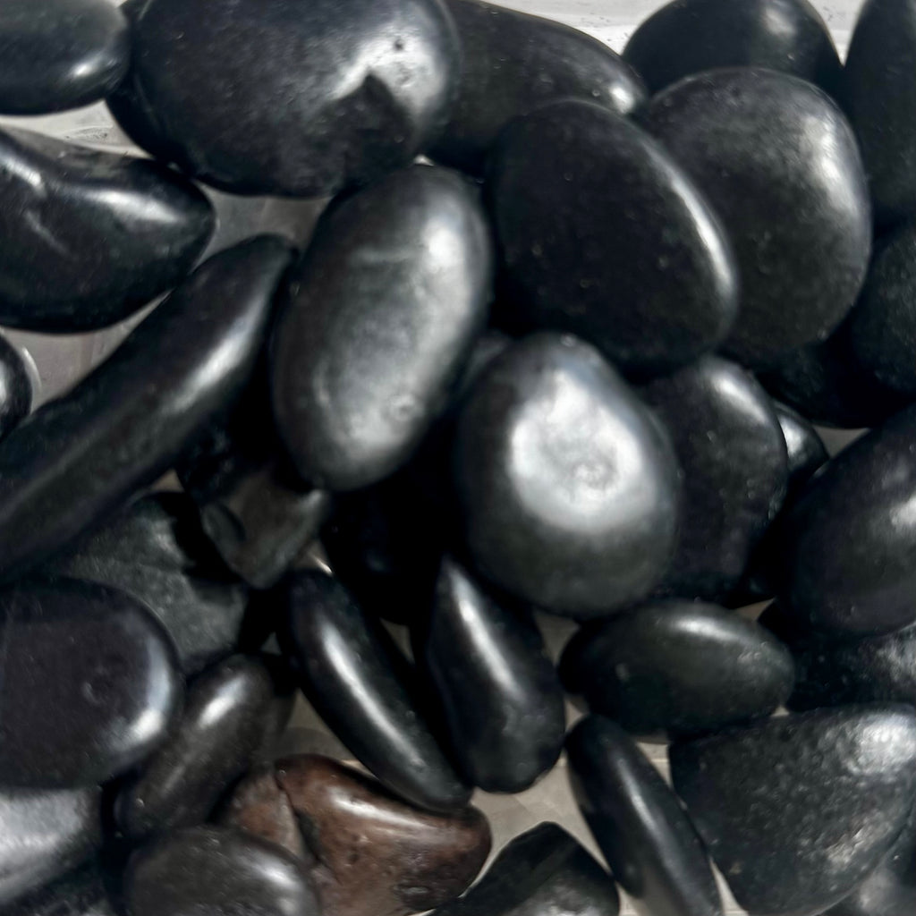 Polished Black Betta Pebble