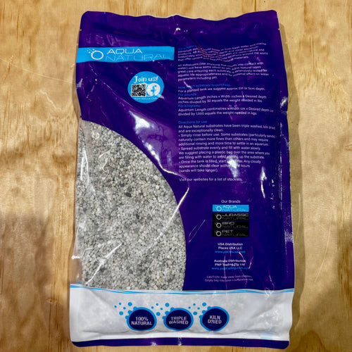 Aqua Natural Aquarium Gravel - Silver Pearl - Tank Terrarium Australia Gravel