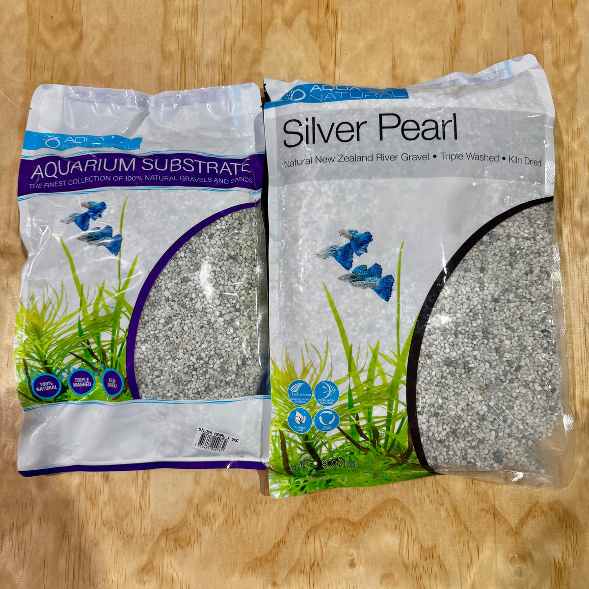 Aqua Natural Aquarium Gravel - Silver Pearl - Tank Terrarium Australia Gravel
