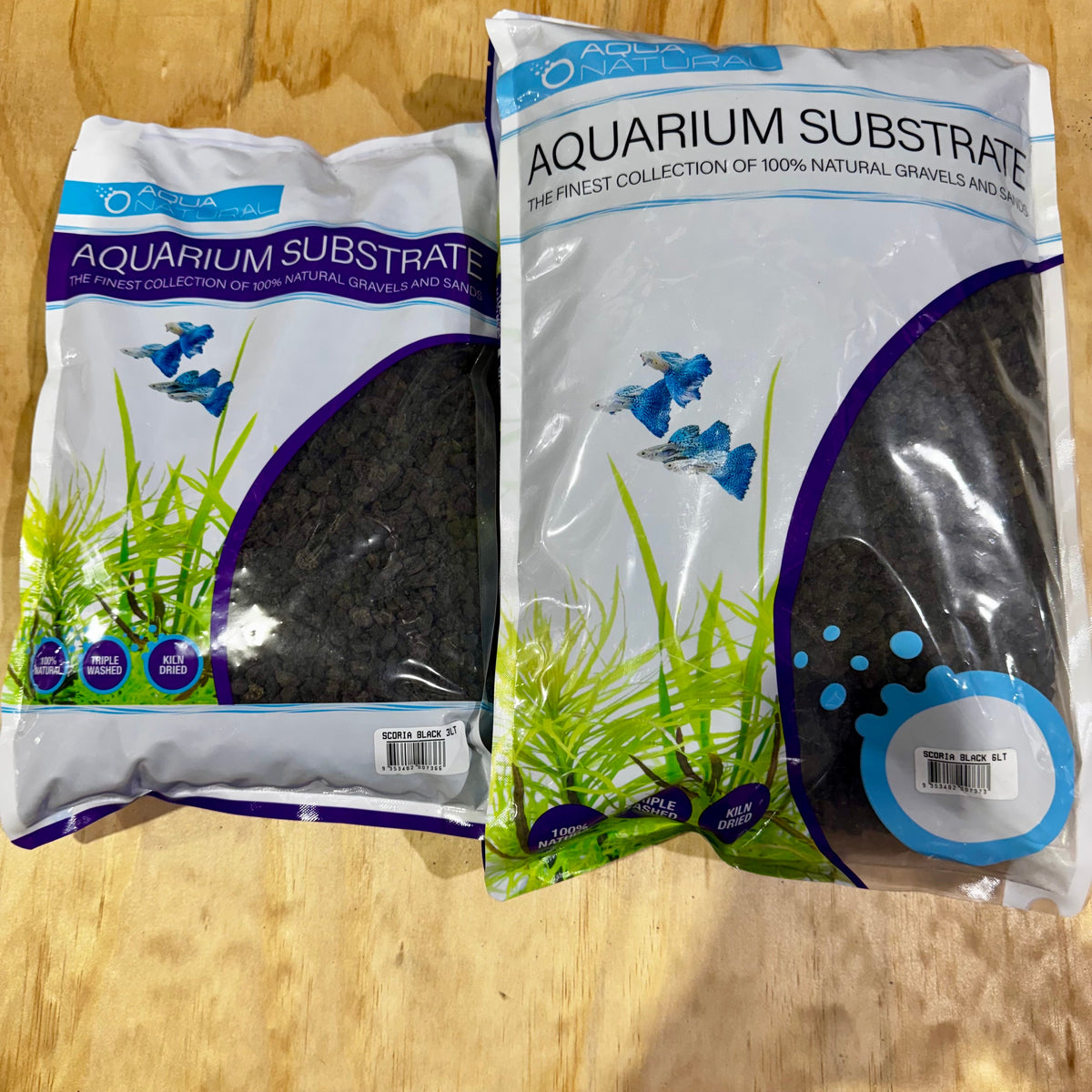 Aqua Natural Aquarium Substrate - Black Scoria - Tank Terrarium Australia Gravel