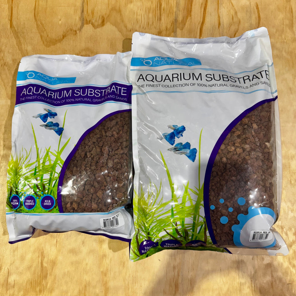Aqua Natural Aquarium Substrate - Red Scoria - Tank Terrarium Australia Gravel