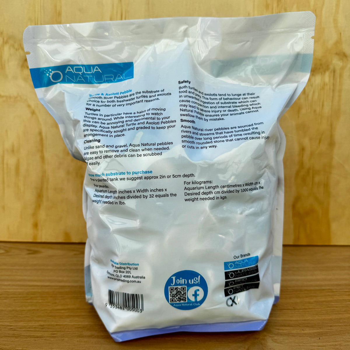 Aqua Natural Turtle and Axolotl Aquarium Gravel 5kg bag - Tank Terrarium Australia Gravel