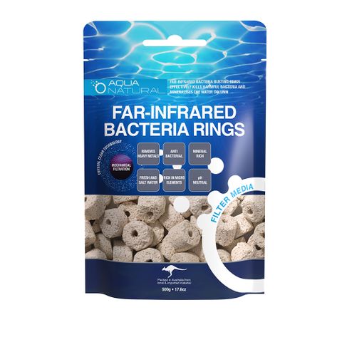 Far-Infrared Bacteria Rings 500g Aquarium Filter Media - Tank Terrarium Australia Filter Media