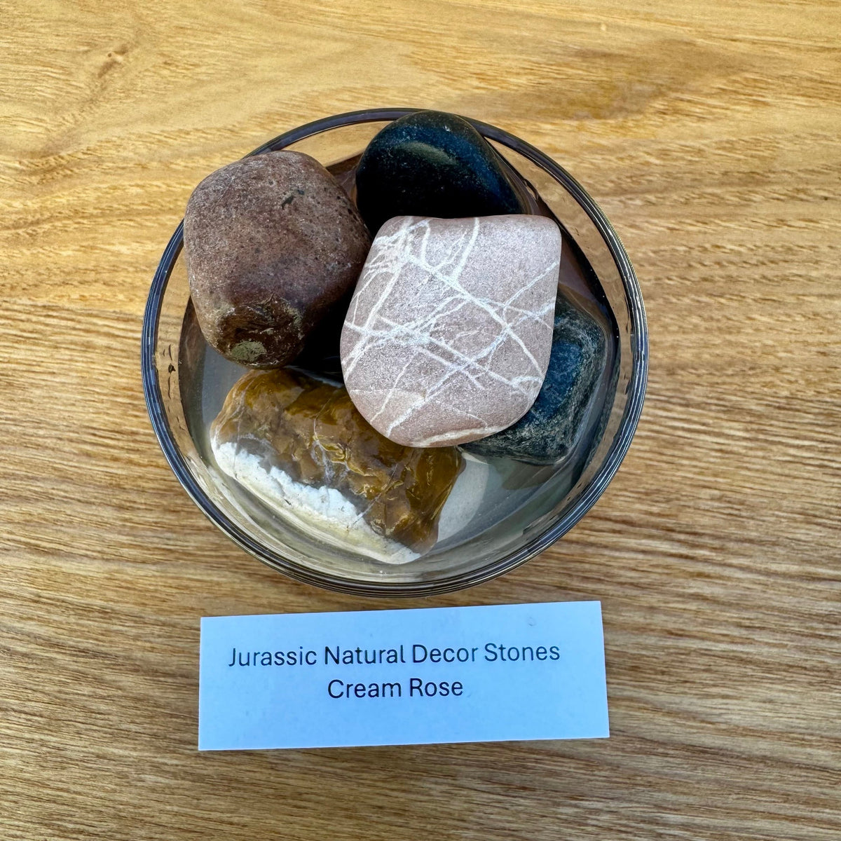 Natural Cream Rose Stones 1kg - Jurassic Natural - Tank Terrarium Australia Natural Rock