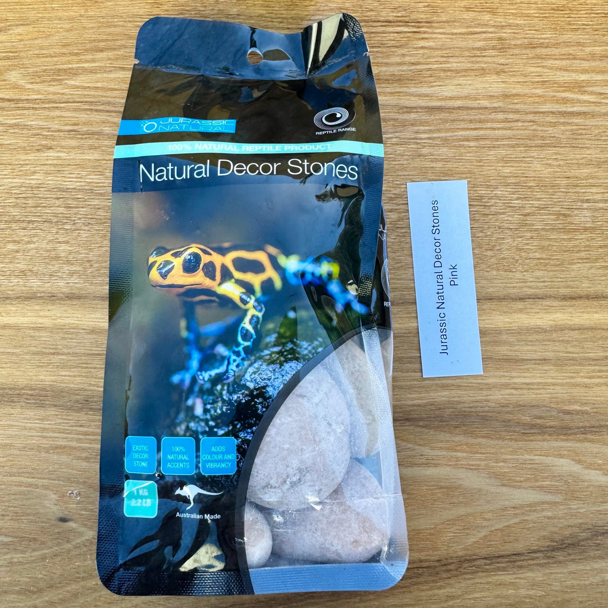 Natural Pink Stones 1kg - Jurassic Natural - Tank Terrarium Australia Natural Rock