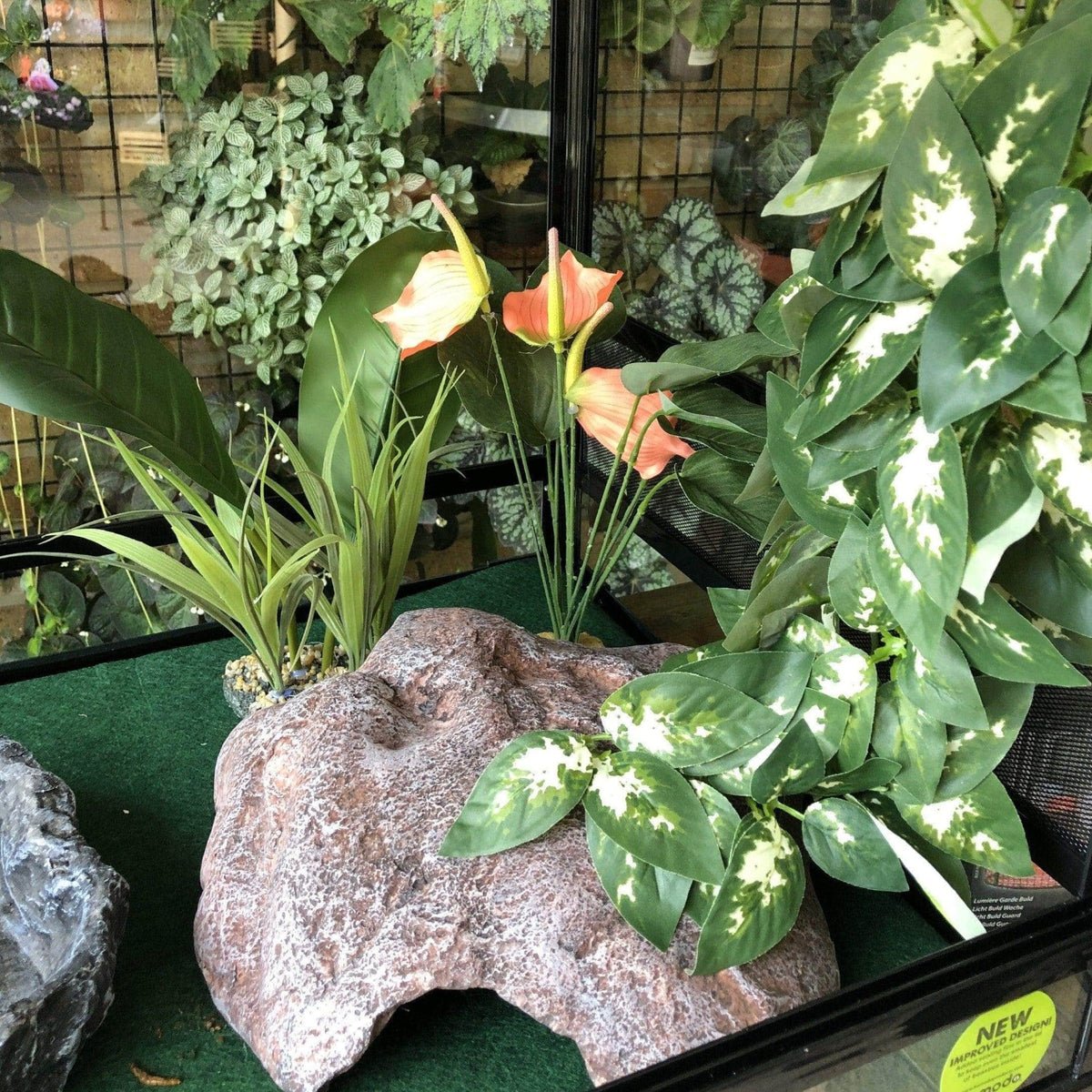 Artificial Anthurium Bush 29cm - Komodo - Tank Terrarium Australia Artificial Plant