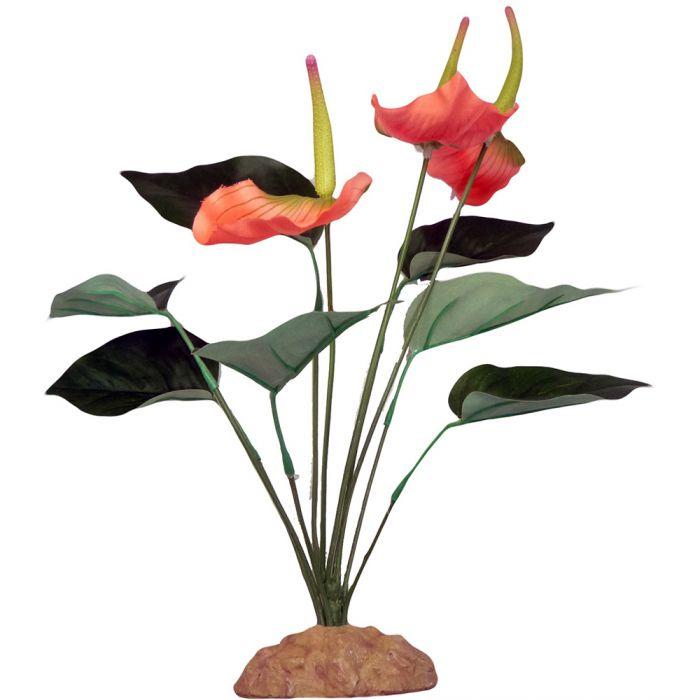Artificial Anthurium Bush 29cm - Komodo - Tank Terrarium Australia Artificial Plant