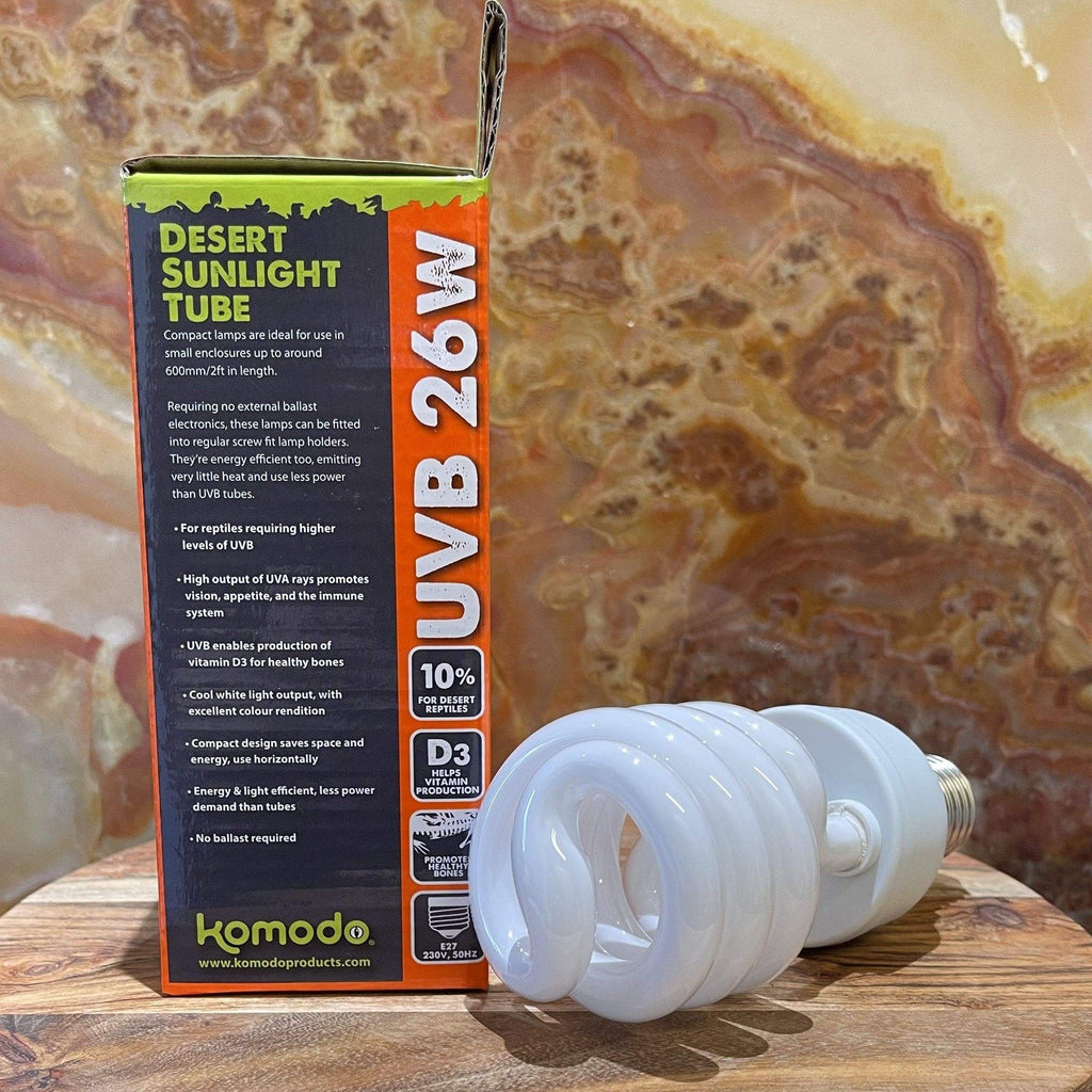 Desert Sun Compact UVB Lamp 10% 26W - Komodo - Tank Terrarium Australia Bulb