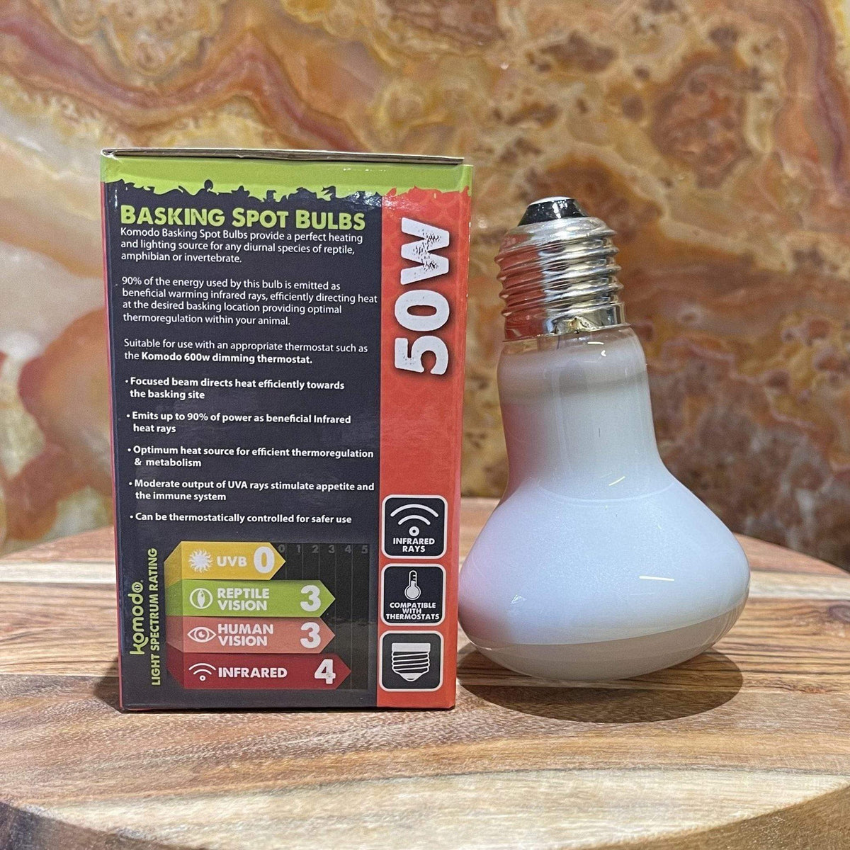 Basking Spot Bulb ES 50W - Komodo - Tank Terrarium Australia Bulb