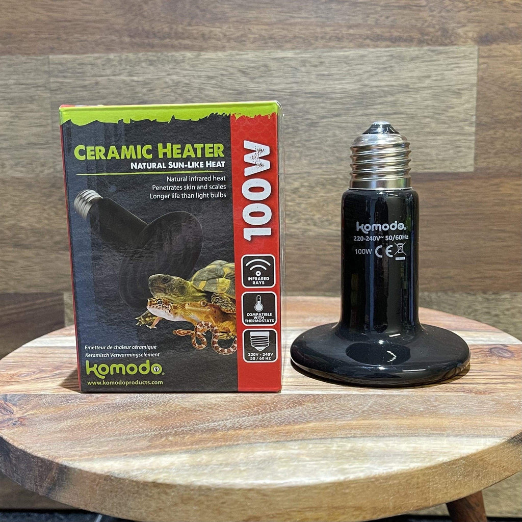 Ceramic Heat Emitter Black 100W - Komodo - Tank Terrarium Australia Bulb