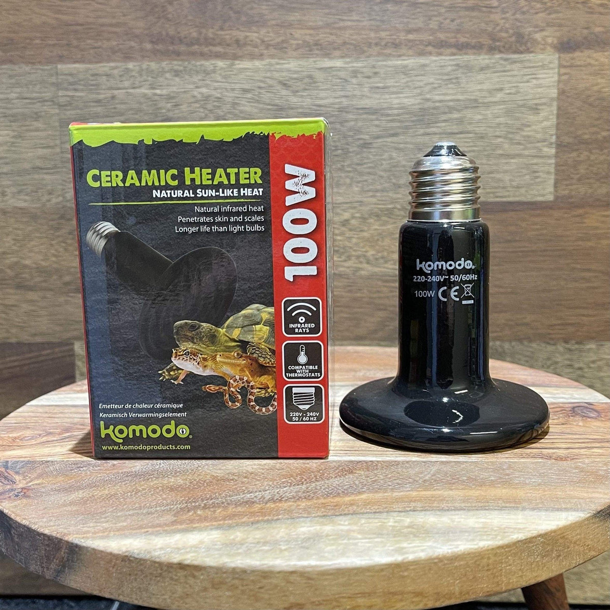 Ceramic Heat Emitter Black 100W - Komodo - Tank Terrarium Australia Bulb
