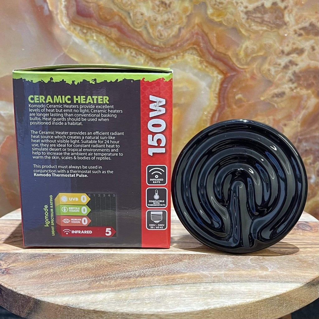 Ceramic Heat Emitter Black 150W - Komodo - Tank Terrarium Australia Bulb