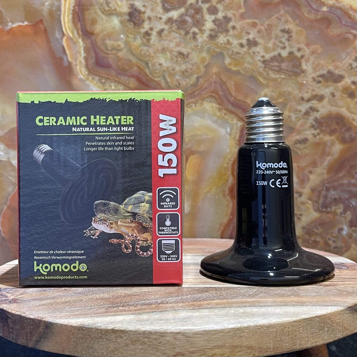Ceramic Heat Emitter Black 150W - Komodo - Tank Terrarium Australia Bulb