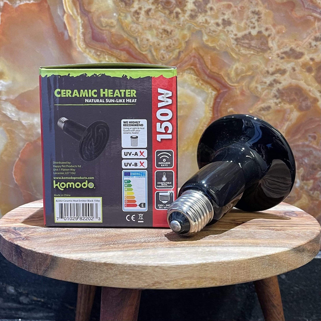 Ceramic Heat Emitter Black 150W - Komodo - Tank Terrarium Australia Bulb