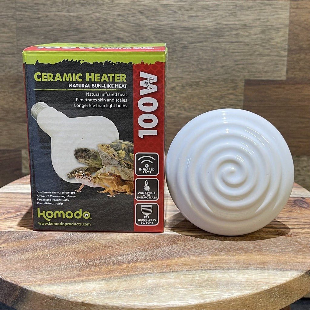 Ceramic Heat Emitter White 100W - Komodo - Tank Terrarium Australia Bulb