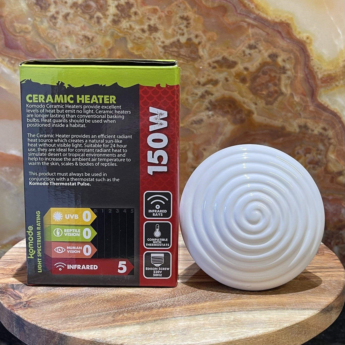 Ceramic Heat Emitter White 150W - Komodo - Tank Terrarium Australia Bulb