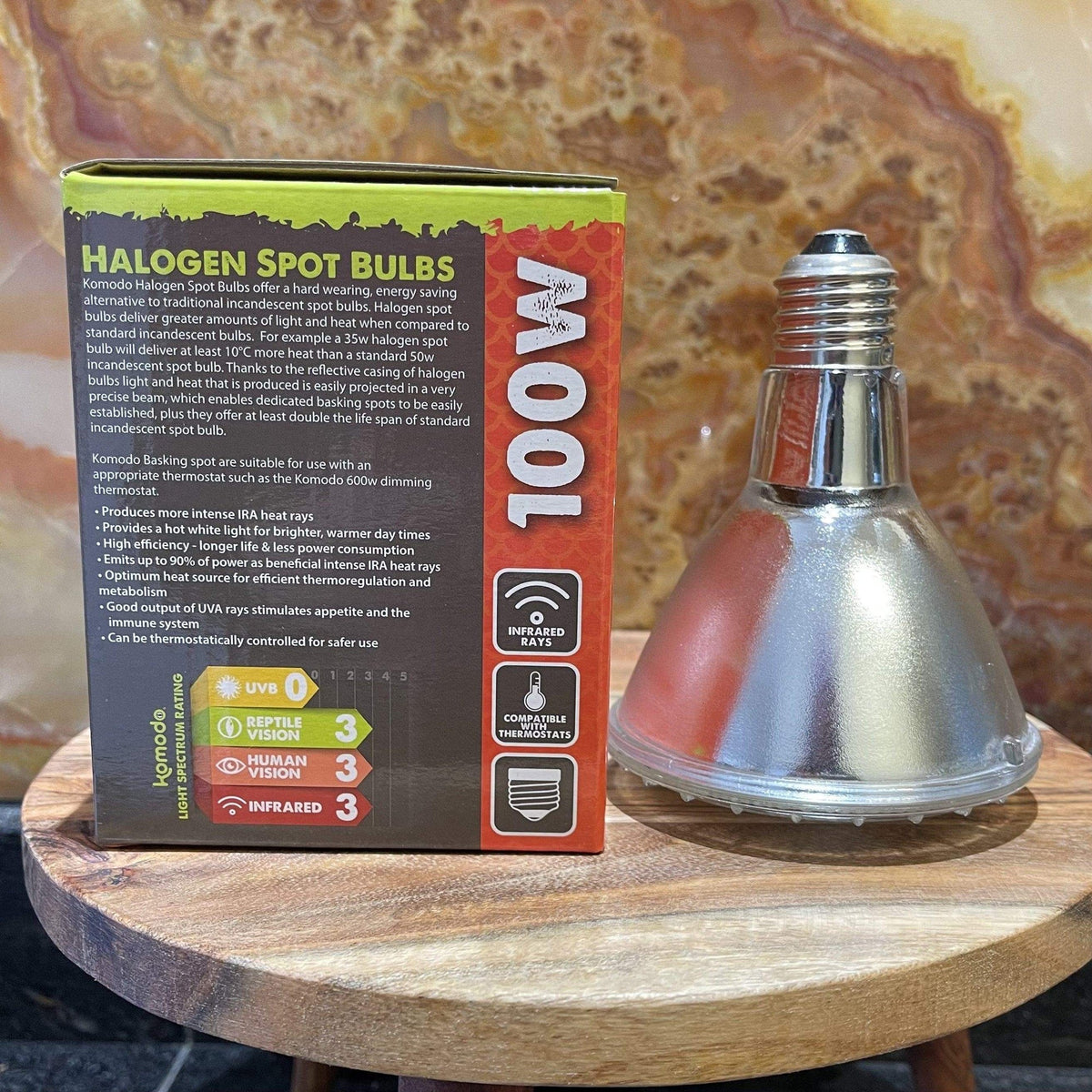 Halogen Spot Bulb ES 100W - Komodo - Tank Terrarium Australia Light & Heat
