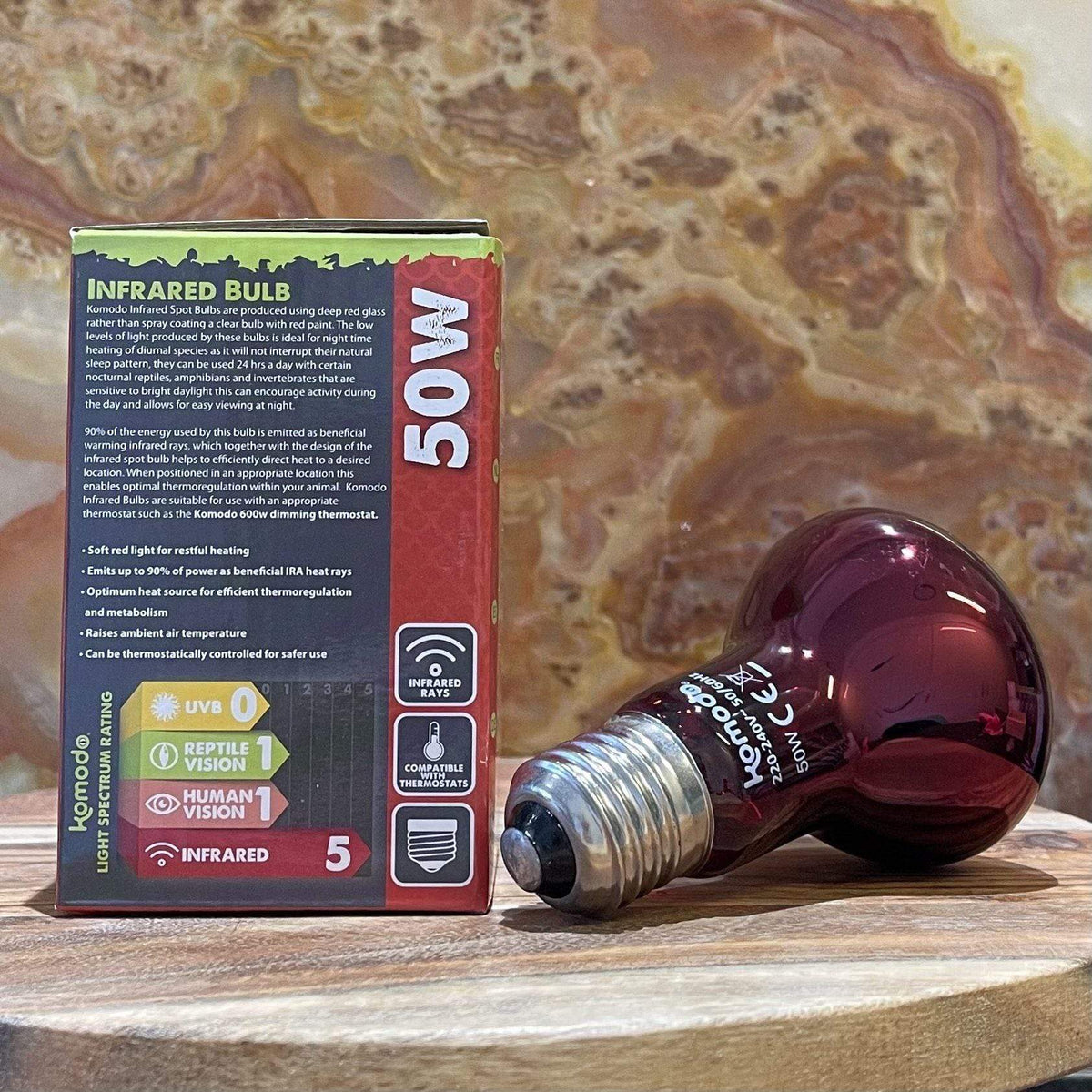 Infrared Spot Bulb ES 50W - Komodo - Tank Terrarium Australia Bulb