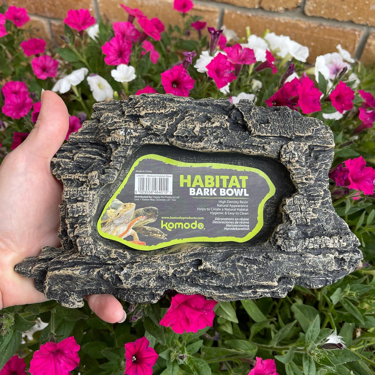 Komodo Reptile Habitat Bark Bowl - Medium - Tank Terrarium Australia Food Bowl