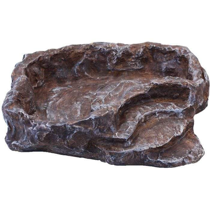 Komodo Terraced Dish Brown Large - Tank Terrarium Australia Food Bowl