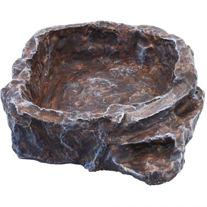 Komodo Terraced Dish Brown Medium - Tank Terrarium Australia Food Bowl