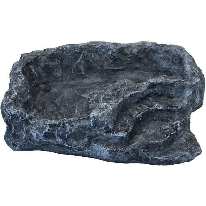 Komodo Terraced Dish Grey Medium - Tank Terrarium Australia Food Bowl