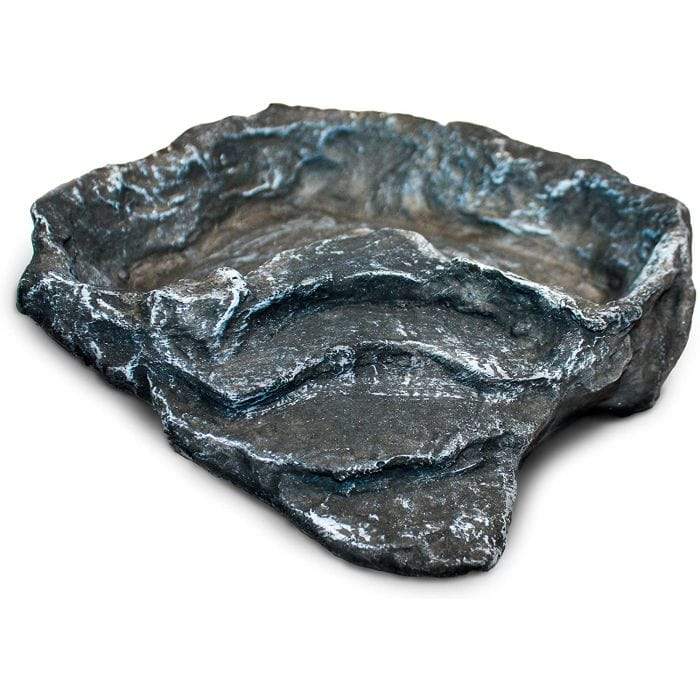Komodo Terraced Dish Grey Small - Tank Terrarium Australia Food Bowl