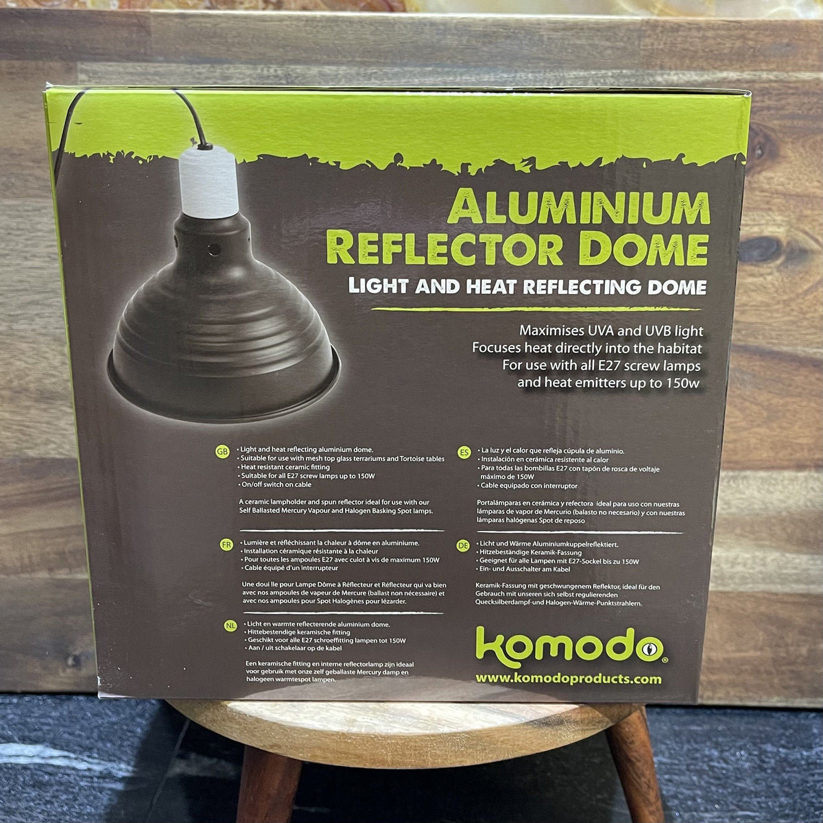 Aluminium Reflector Dome 150W - Komodo - Tank Terrarium Australia Light & Heat