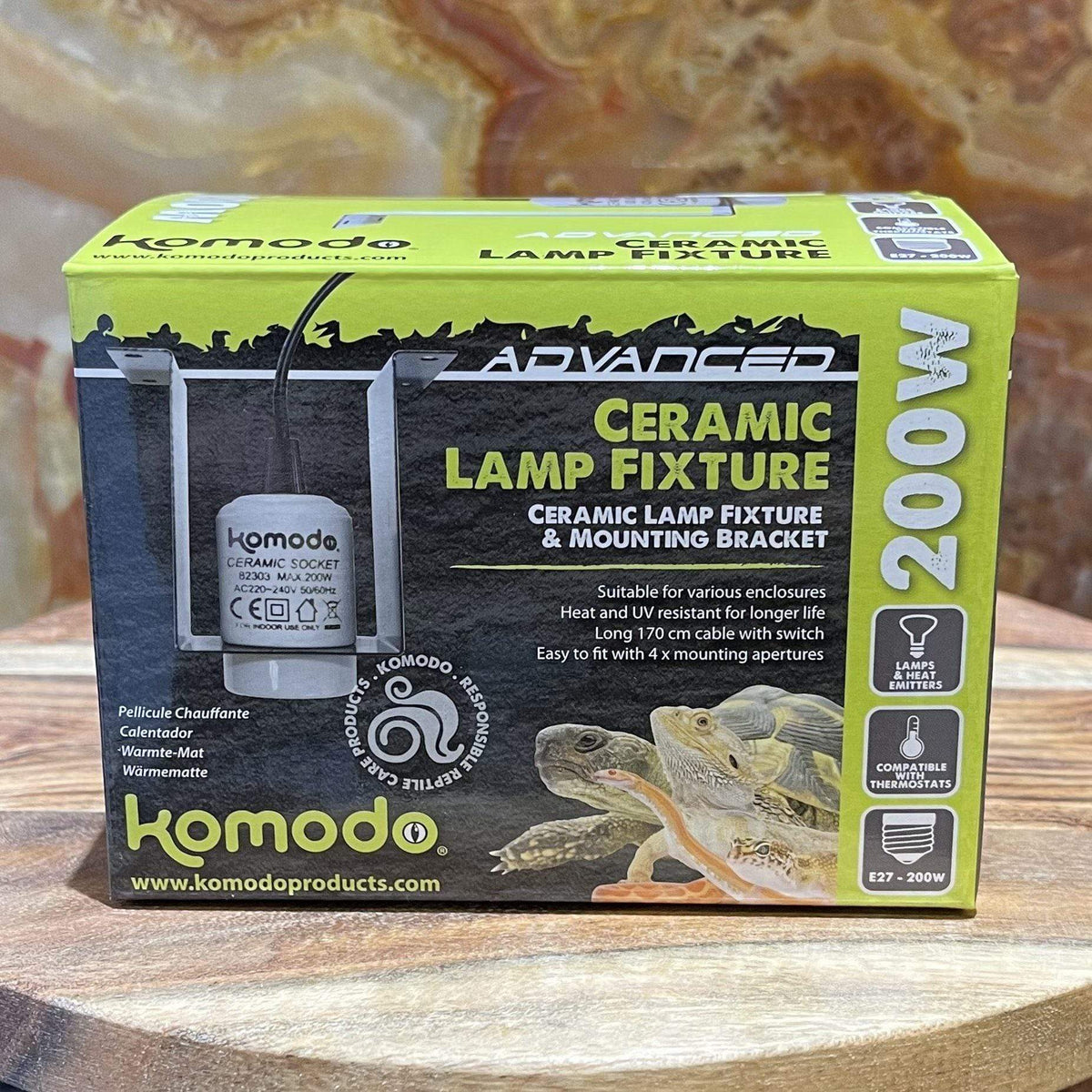 Ceramic ES Lamp Fixture & Bracket - Komodo - Tank Terrarium Australia Light & Heat