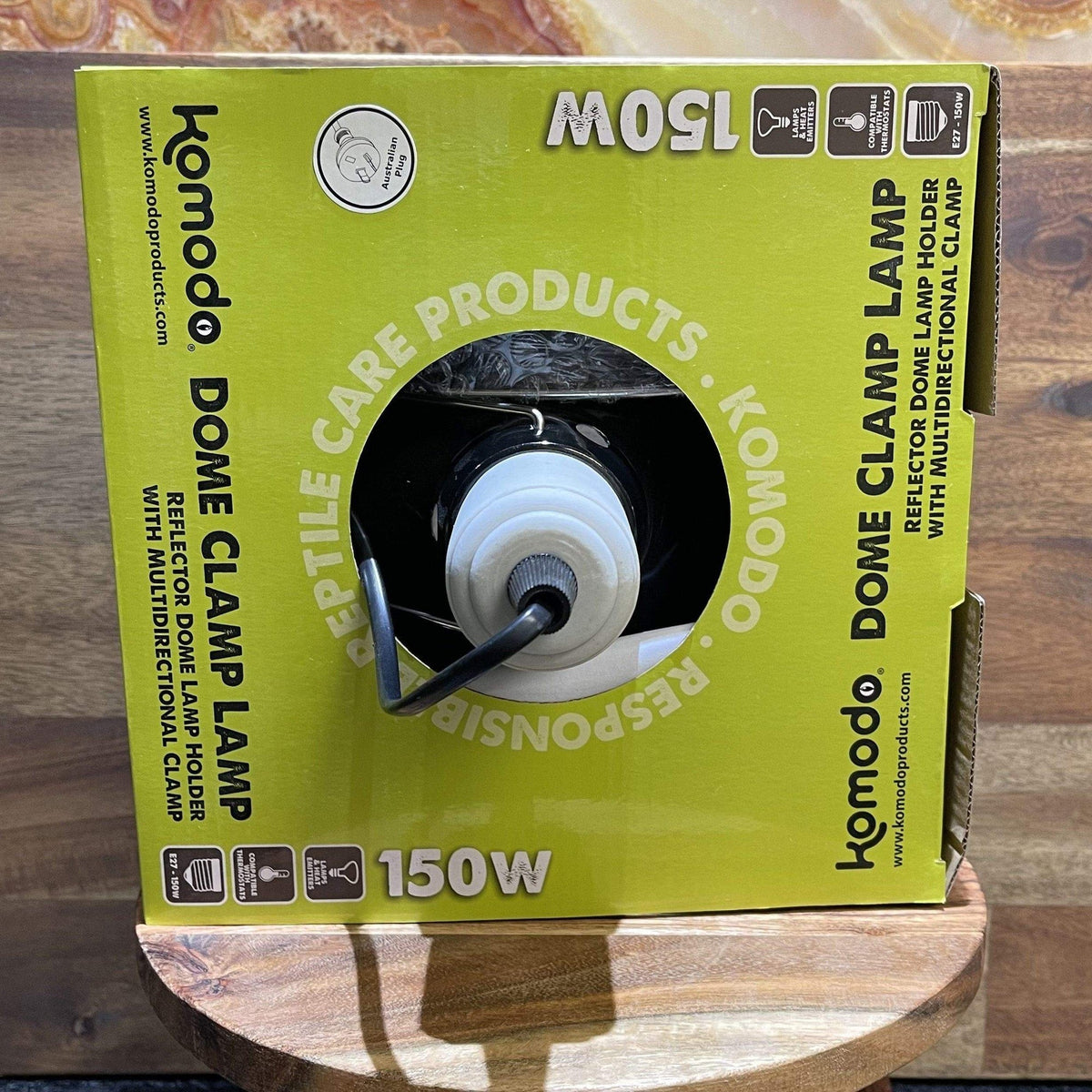 Dome Clamp Lamp Fixture 150W 17 × 22 × 22cm - Komodo - Tank Terrarium Australia Light & Heat