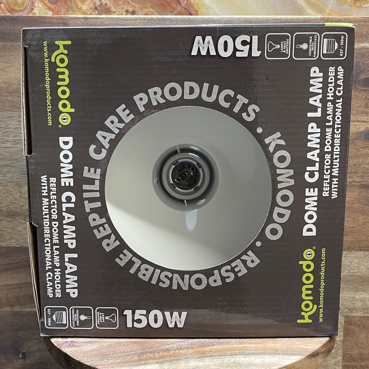Dome Clamp Lamp Fixture 150W 17 × 22 × 22cm - Komodo - Tank Terrarium Australia Light & Heat