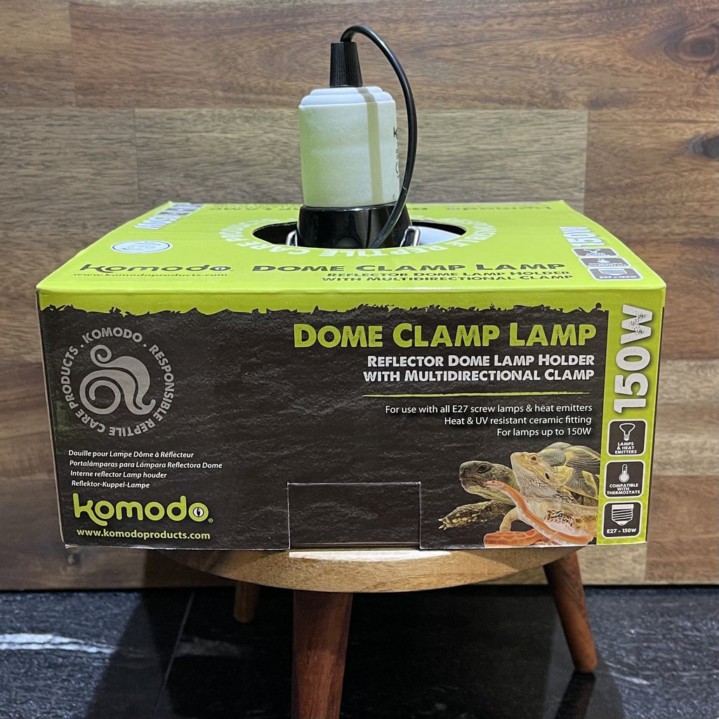 Dome Clamp Lamp Fixture 150W 17 × 22 × 22cm - Komodo - Tank Terrarium Australia Light & Heat