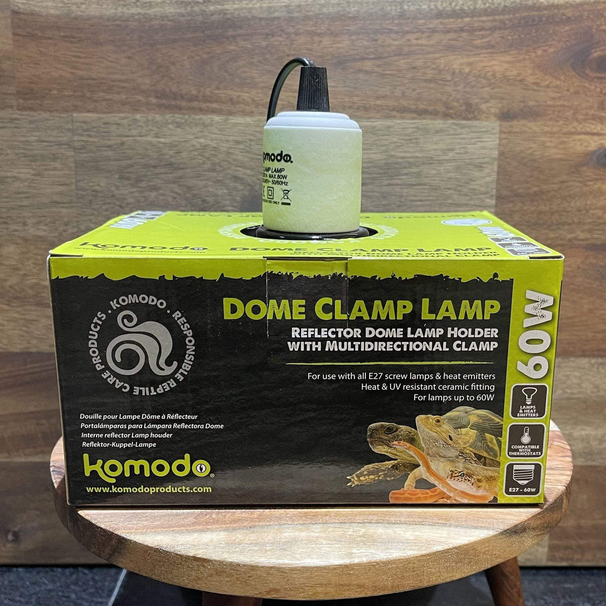 Dome Clamp Lamp Fixture 60W 15 × 15 × 15cm - Komodo - Tank Terrarium Australia Light & Heat