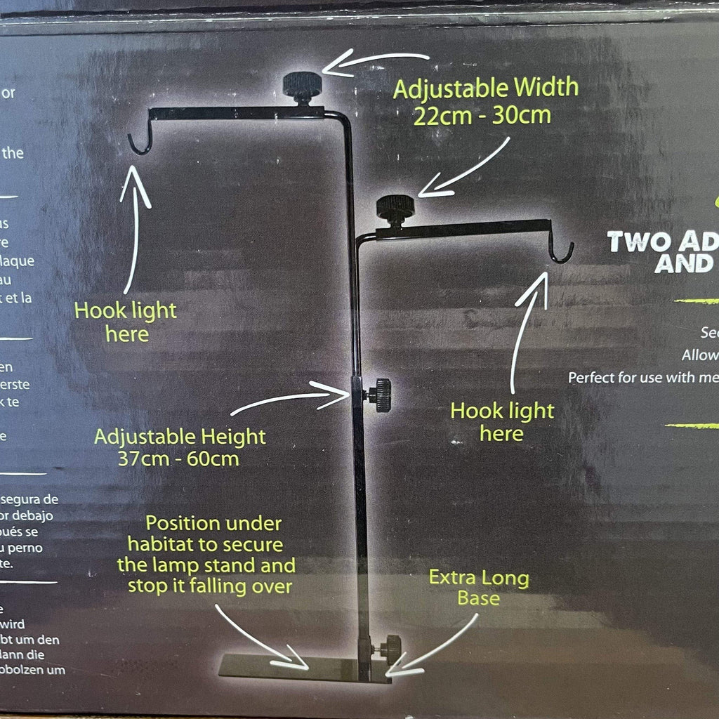 Double Light Stand - Komodo - Tank Terrarium Australia Light & Heat
