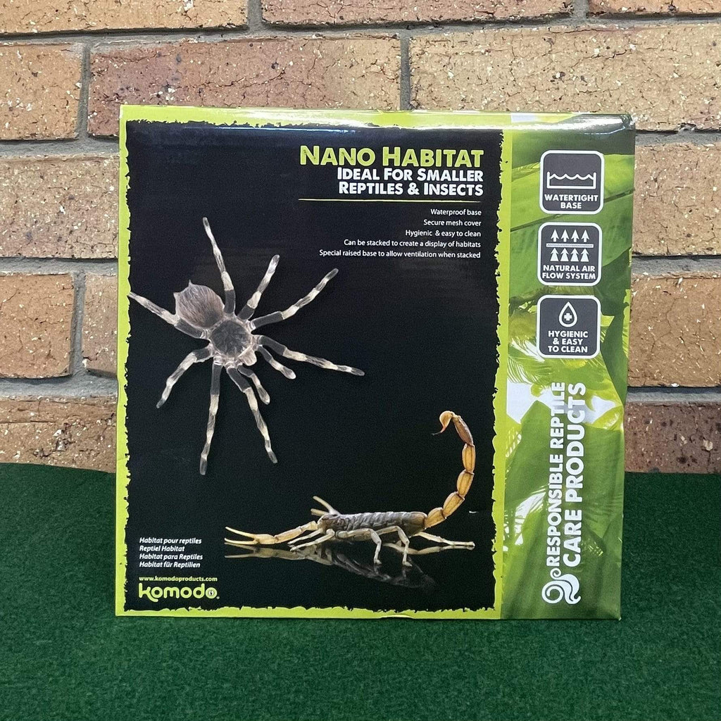 Nano Glass Habitat 21 × 21 × 15cm - Komodo - Tank Terrarium Australia Nano Habitats