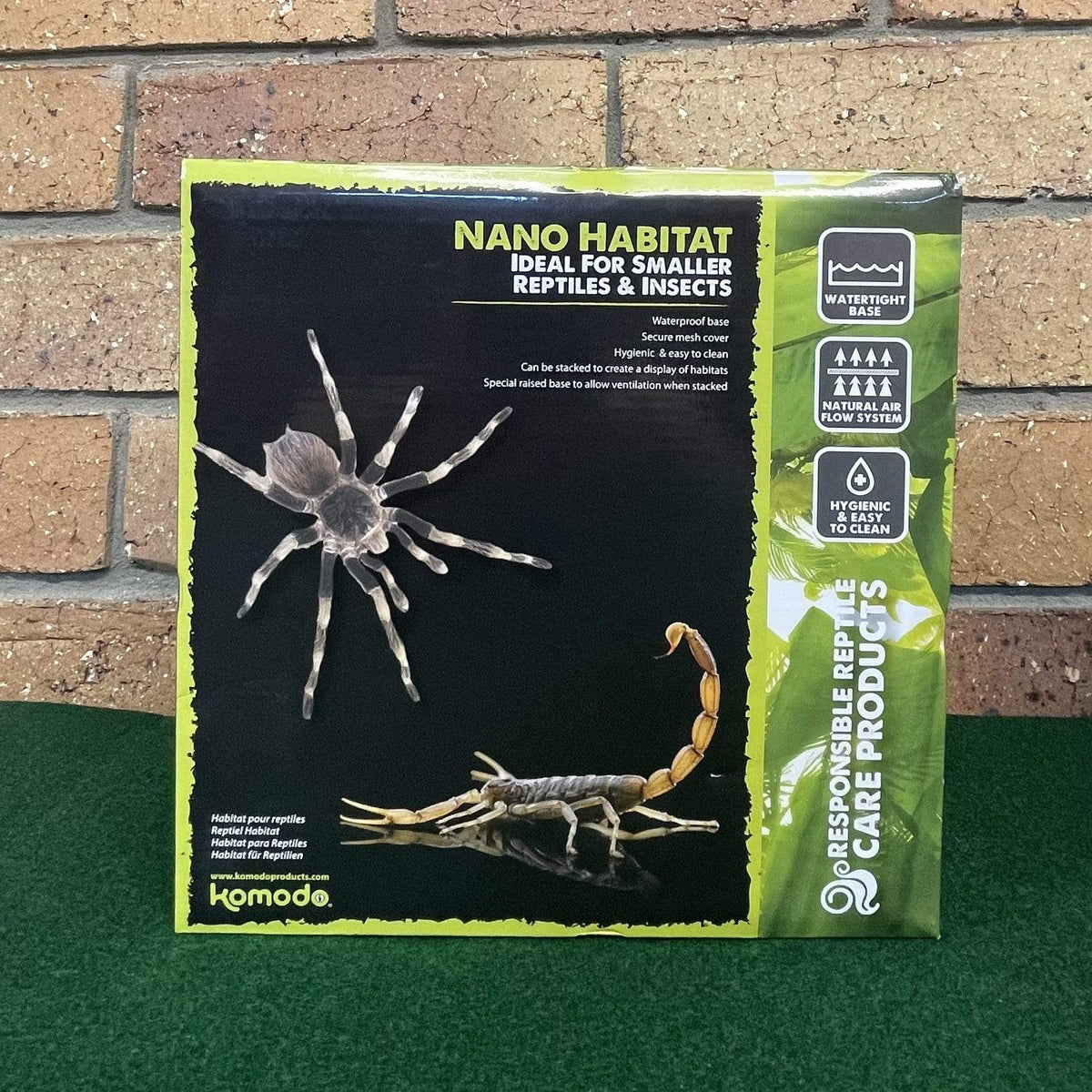 Nano Glass Habitat 21 × 21 × 15cm - Komodo - Tank Terrarium Australia Nano Habitats