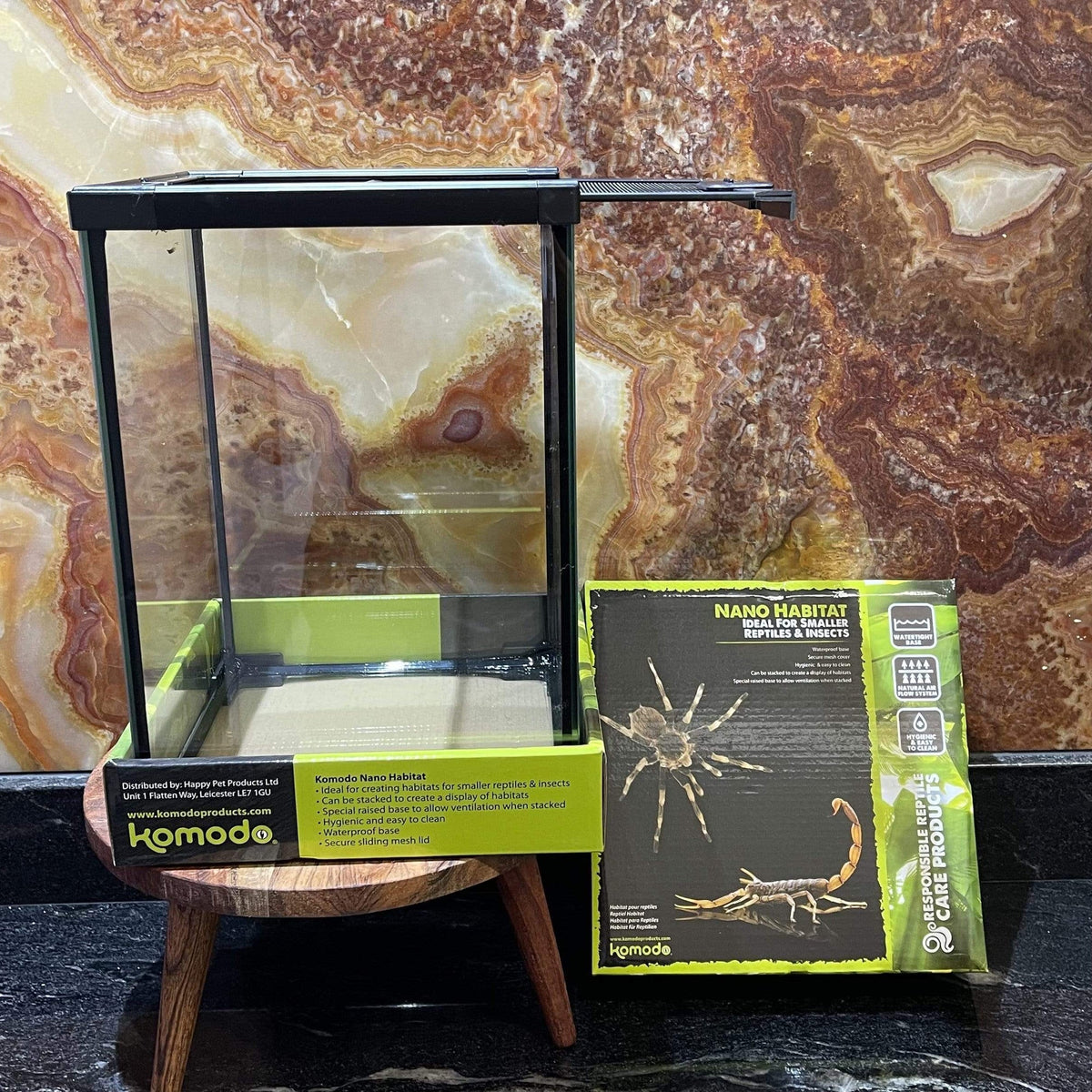 Nano Glass Habitat 21 × 21 × 30cm - Komodo - Tank Terrarium Australia Nano Habitats